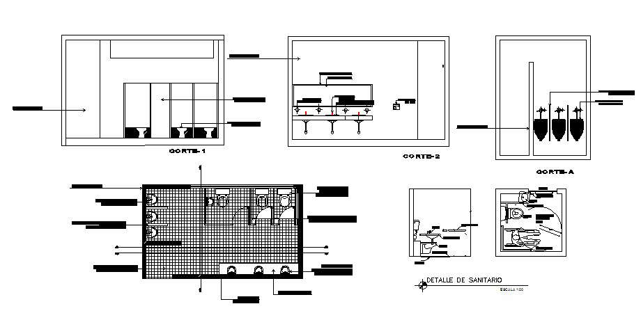 Public health sanitary facilities section, plan and installation ...