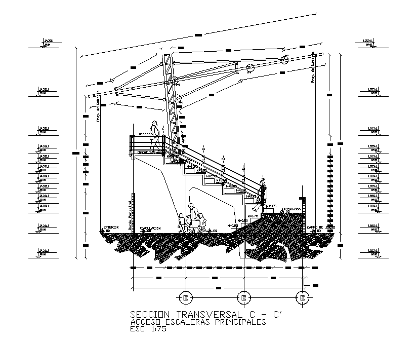 Public Stadium Building Section Cad Drawing Download Dwg File Cadbull