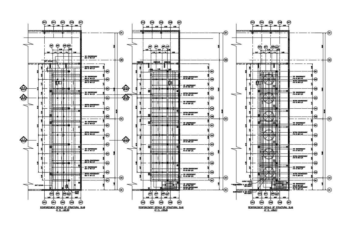 R.C.C Slab Reinforcement Details CAD File Download - Cadbull