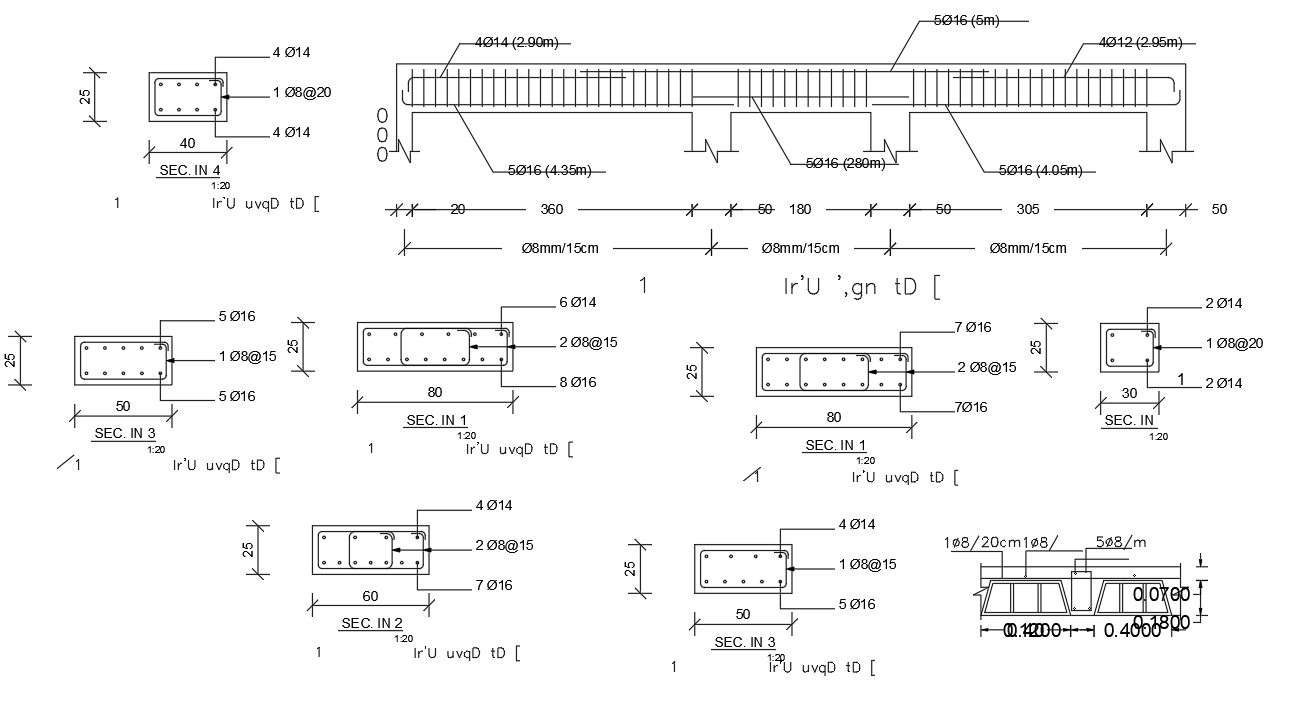 Rcc Column And Plinth Beam Structure Drawing Cadbull