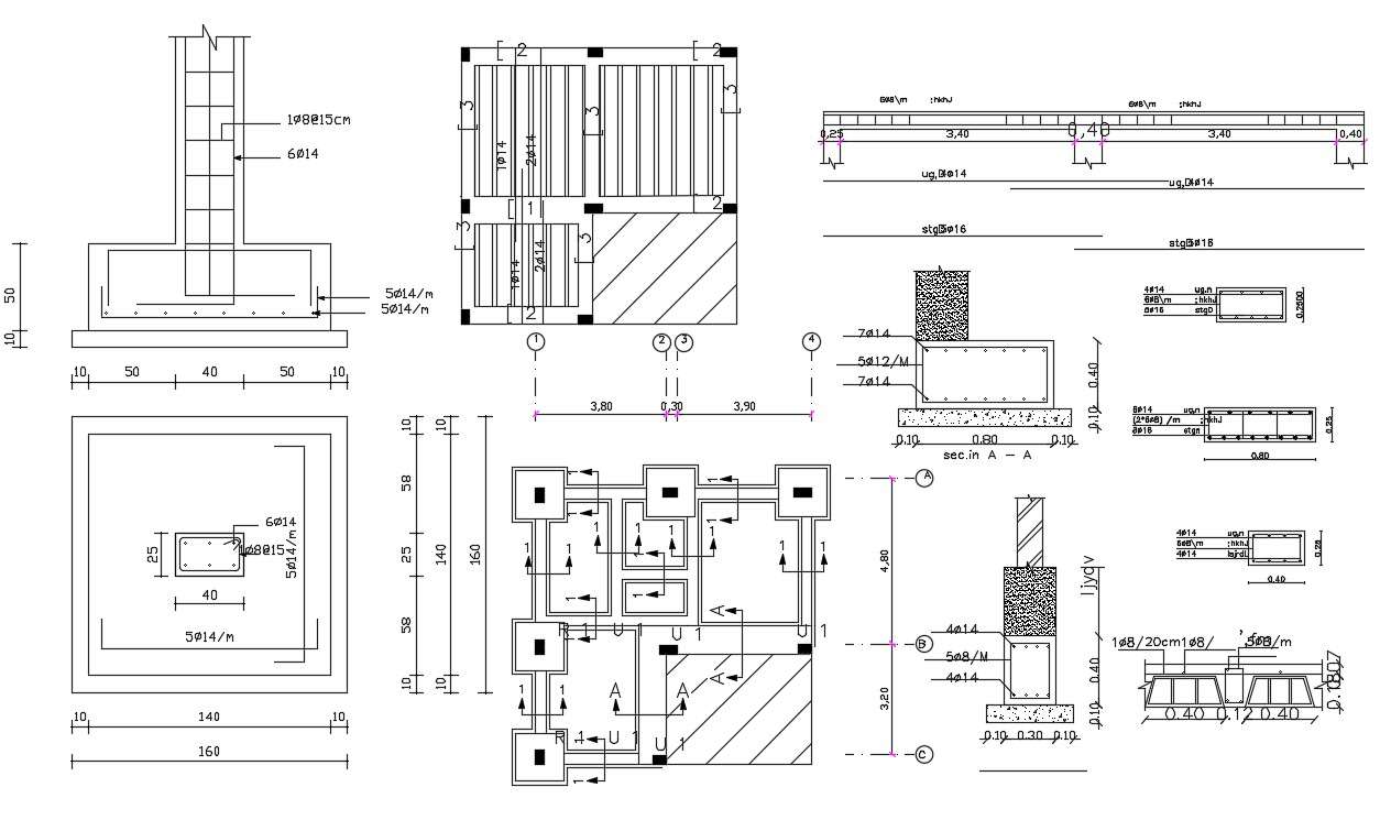 Column Detail Drawing Pdf Column Drawing Foundation Structure Dwg