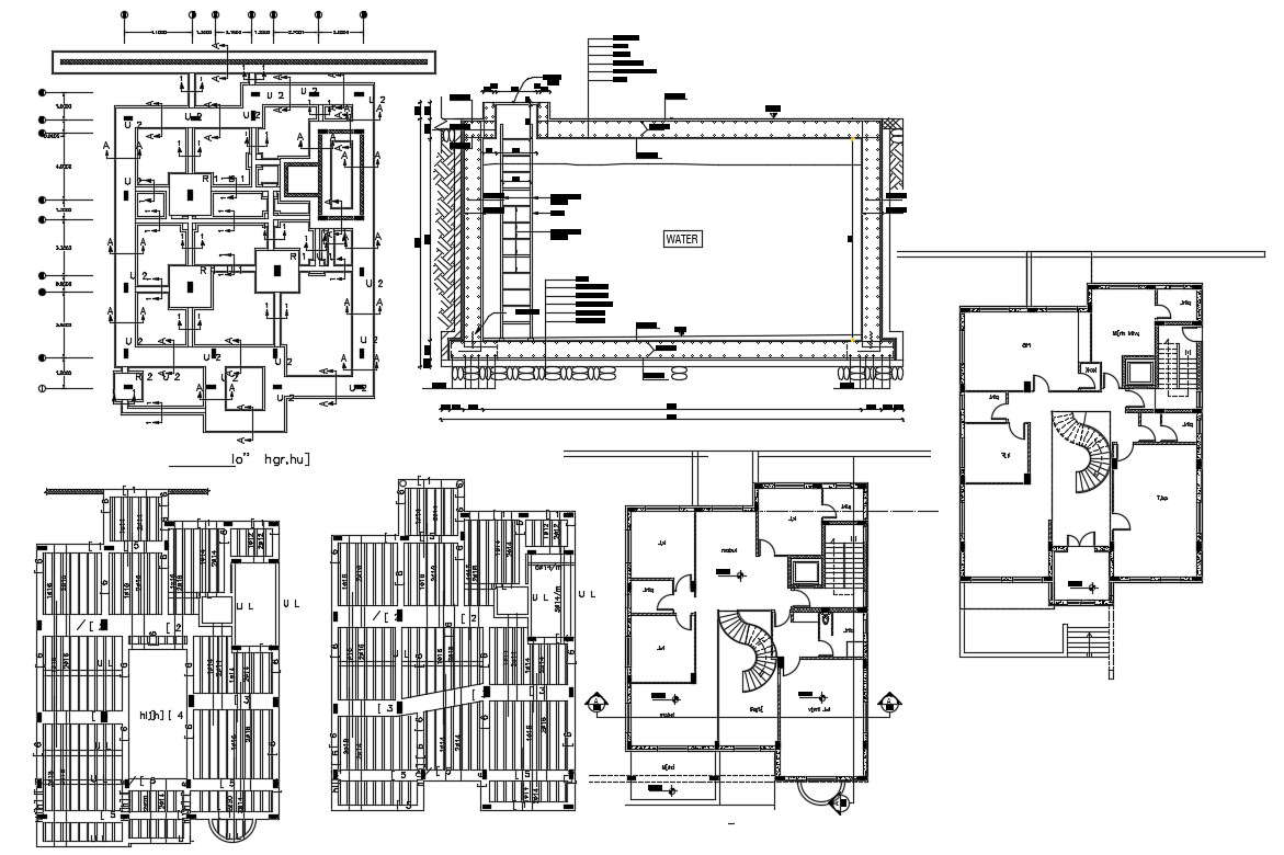 rcc-foundation-and-column-plan-for-bungalow-drawing-dwg-file-cadbull