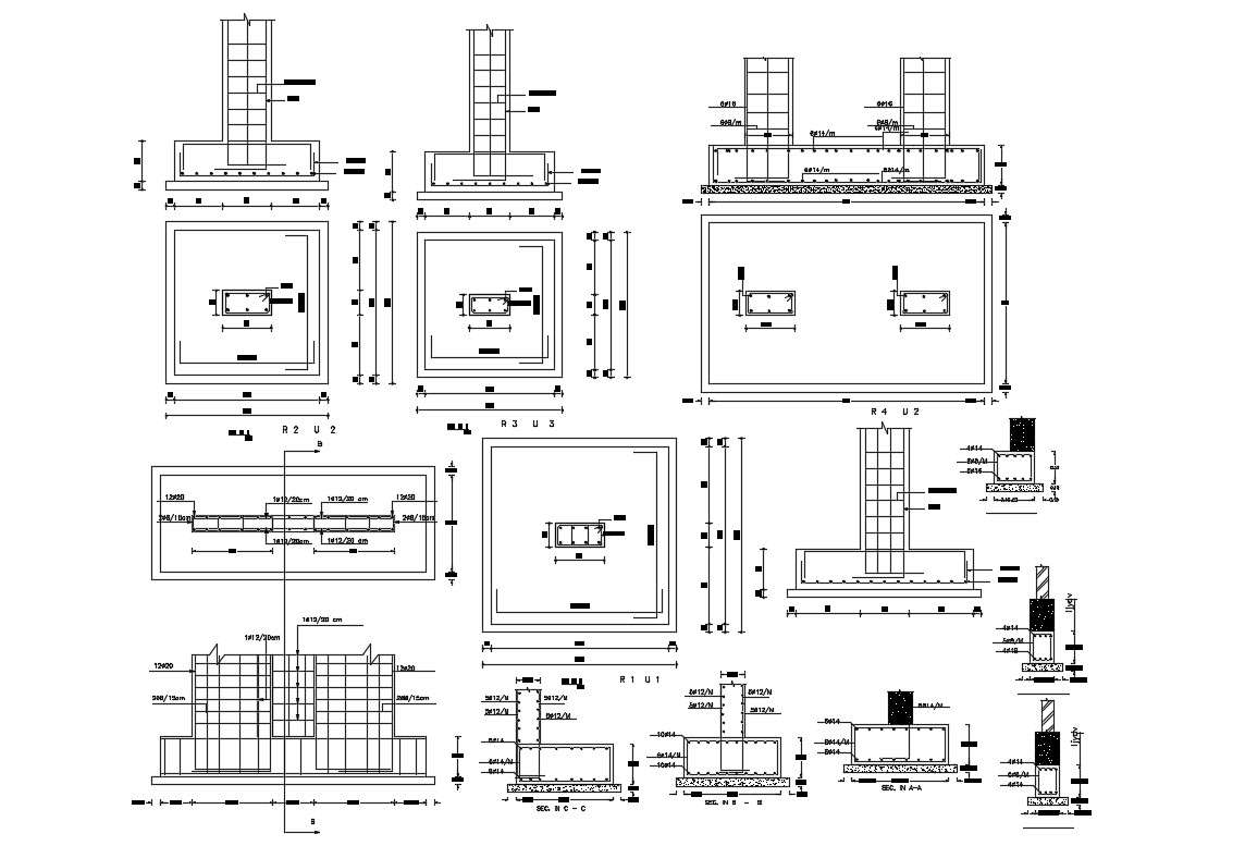 RCC Joint Foundation Pad And Column Design - Cadbull