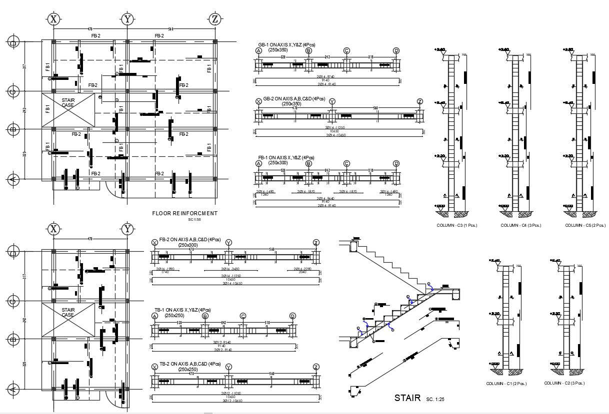 Rcc Structure Blocks Cad Drawing Free Dwg File Cadbull Images