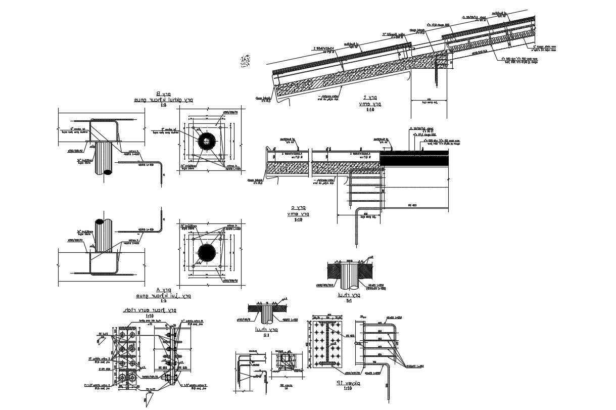 RCC Structure Design AutoCAD File Download - Cadbull