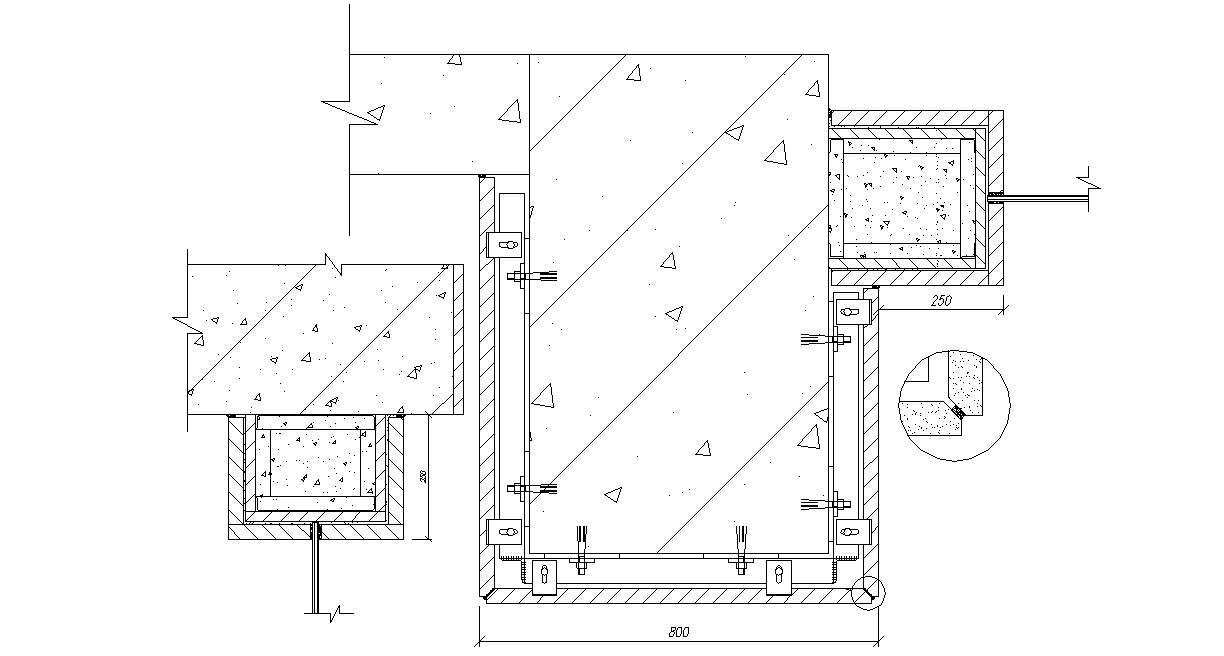 RCC Structure Section CAD Drawing Download - Cadbull