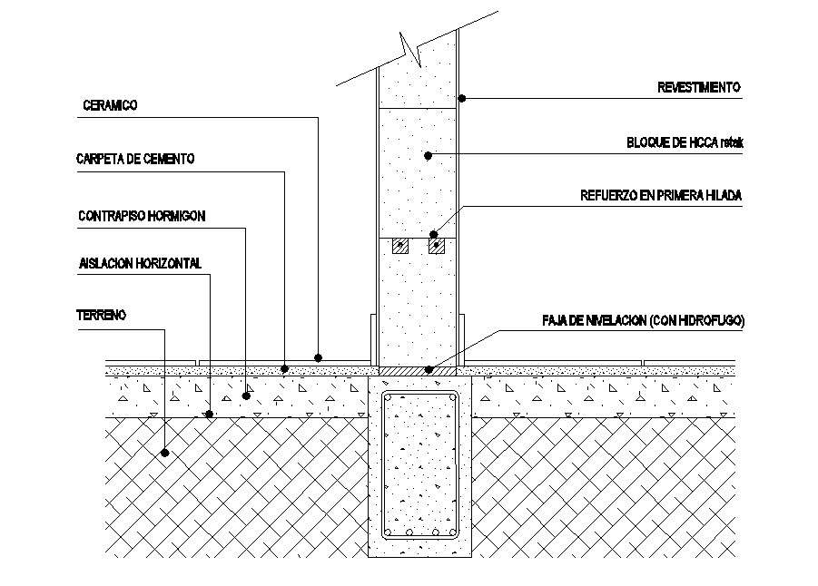 RCC construction blocks CAD drawing - Cadbull