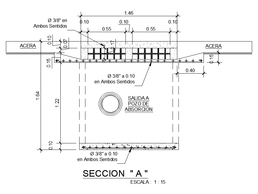 RCC Chamber Box Section AutoCAD Drawing Download DWG File - Cadbull