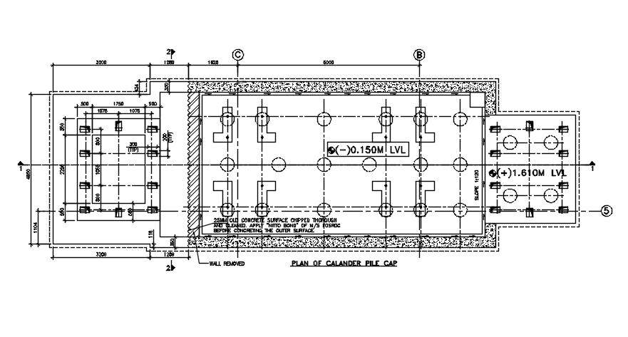 RCC Pile Cap Reinforcement CAD Drawing DWG File - Cadbull