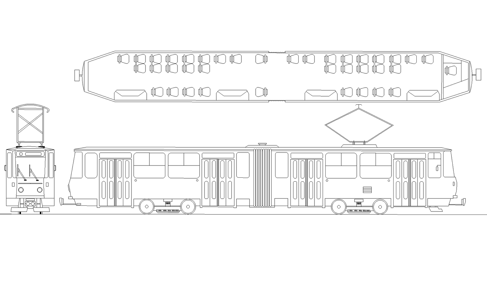 3d Model Of Train Engine Cad Block Layout File In Autocad Format ...