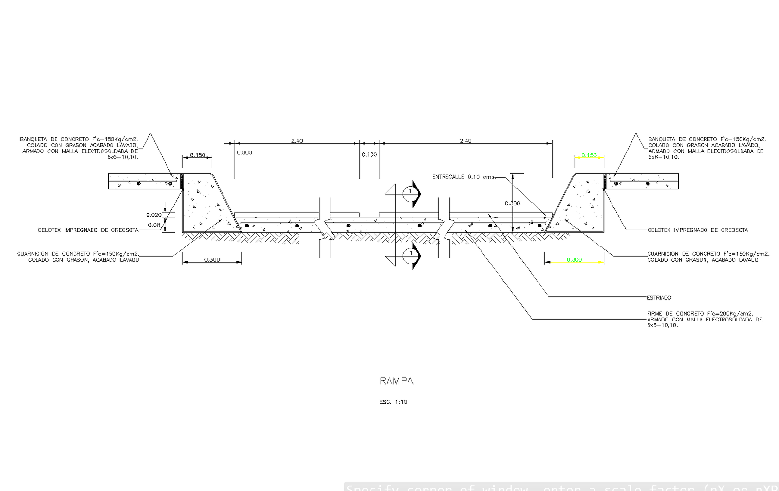 Ramp plan detailed dwg. - Cadbull