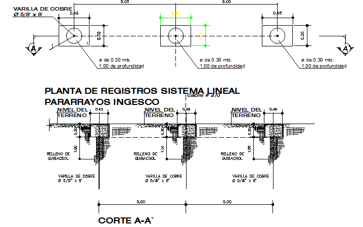 Records Plant Lineal Constructive Details Dwg File Cadbull