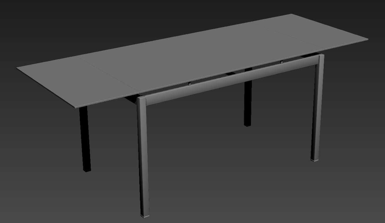 Rectangular Table Desk Design 3d Furniture Blocks - Cadbull