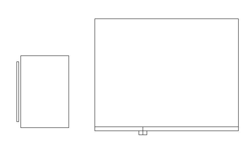 Refrigerator plan blocks in AutoCAD, Dwg File. - Cadbull