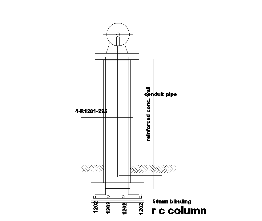 Reinforced Concrete Column Detail Is Given In This Autocad Drawing File Download The Autocad