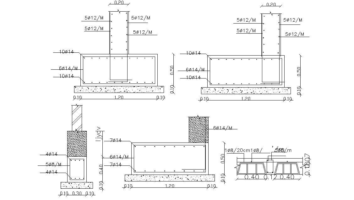 Reinforcement Foundation Column Structure Design - Cadbull