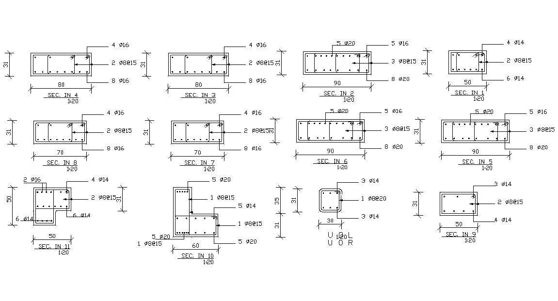 Reinforcement Details Download AutoCAD File - Cadbull