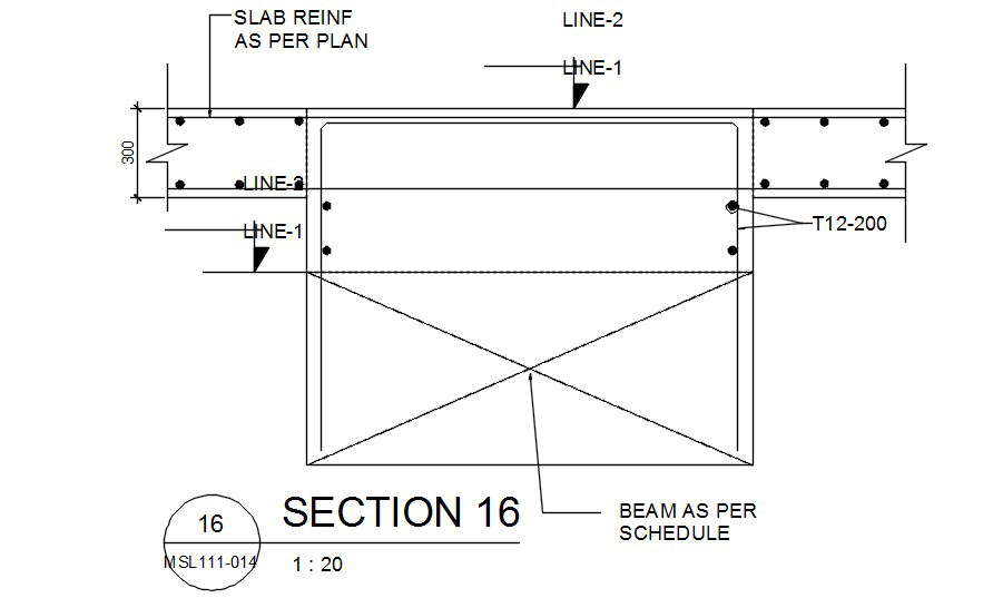 Reinforcement Section Detail Presented In This Autocad Drawing File ...