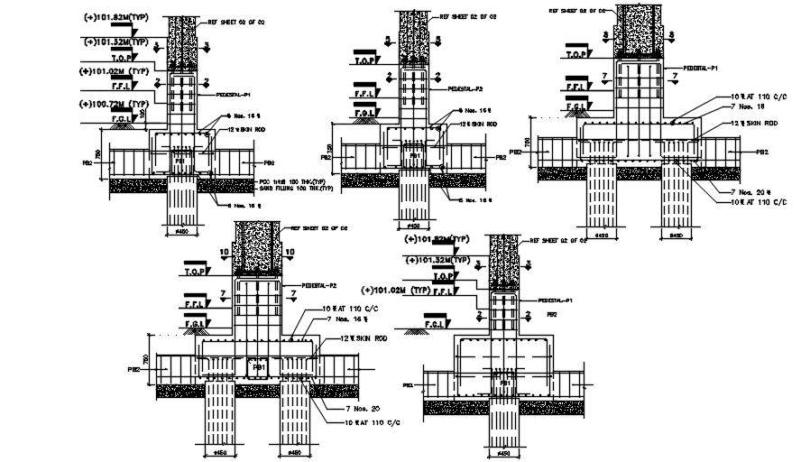 Reinforcement Bar Details. Download Cad Dwg File 