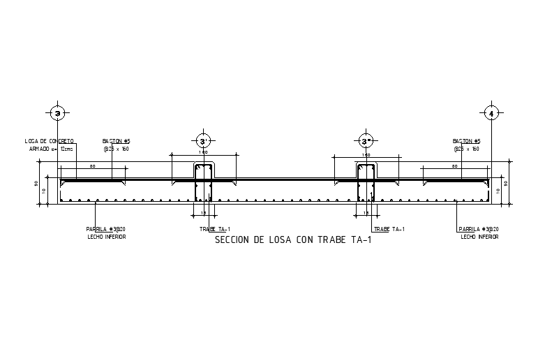 Reinforcement Detail Defined In This Autocad File. Download This 2d 