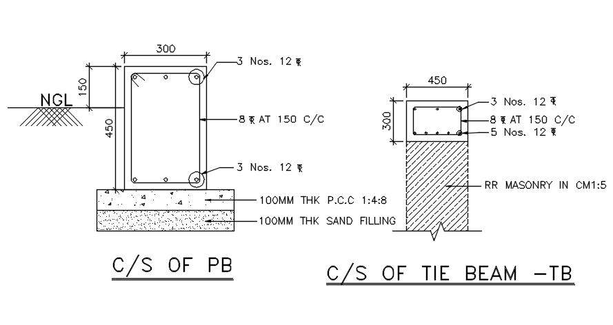 Reinforcement detail drawing separated in this Autocad drawing file ...