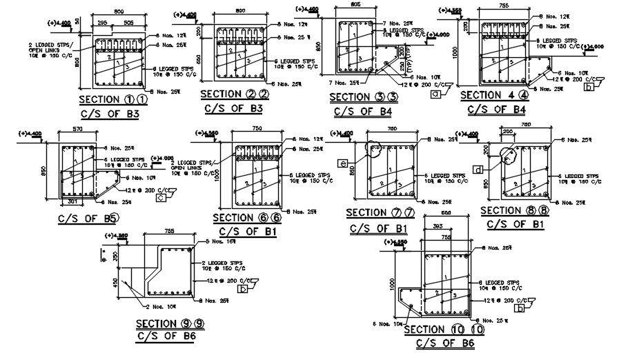 Reinforcement Detail Provided In This Autocad Drawing File. Download ...