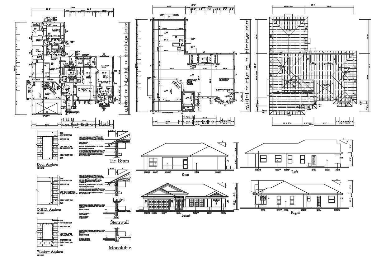 residence-house-design-construction-plan-cadbull