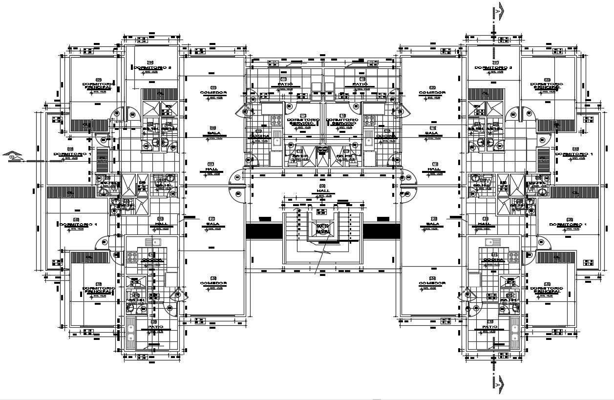 Residence Plan CAD File - Cadbull