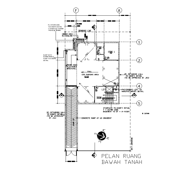 Residence floor plan drawing derived in this AutoCAD file. Download