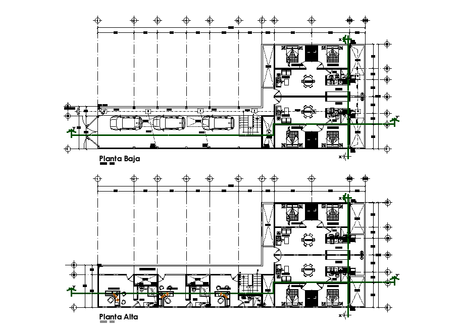 Residence floor plan drawing separated in this AutoCAD file. Download ...