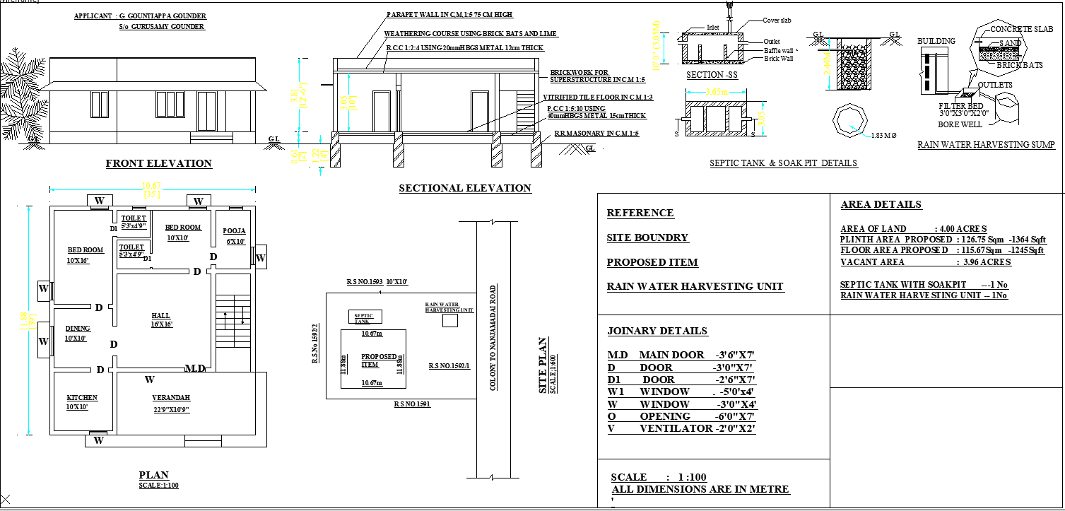 Residence project stated in this AutoCAD drawing file ...