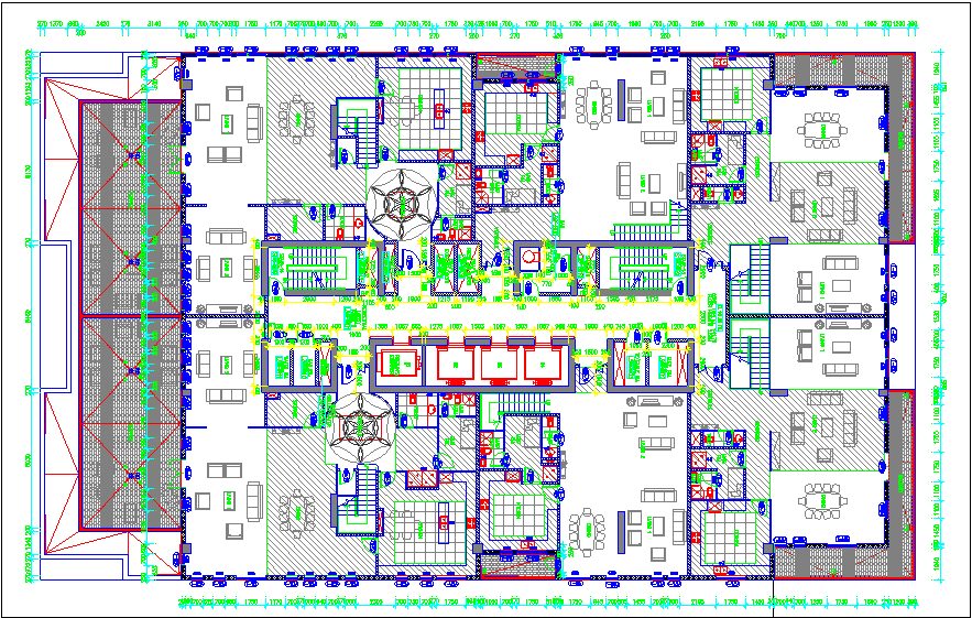 Resident view of tower B1 for level 1 - Cadbull