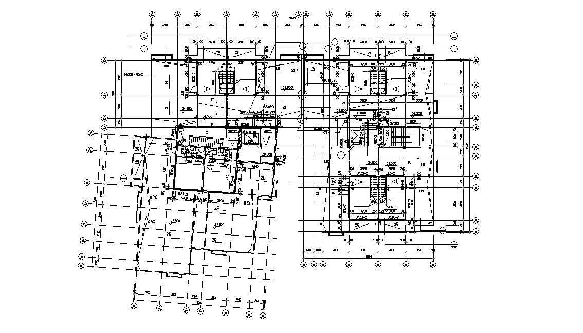 Residential Apartment Architecture Plan CAD File - Cadbull