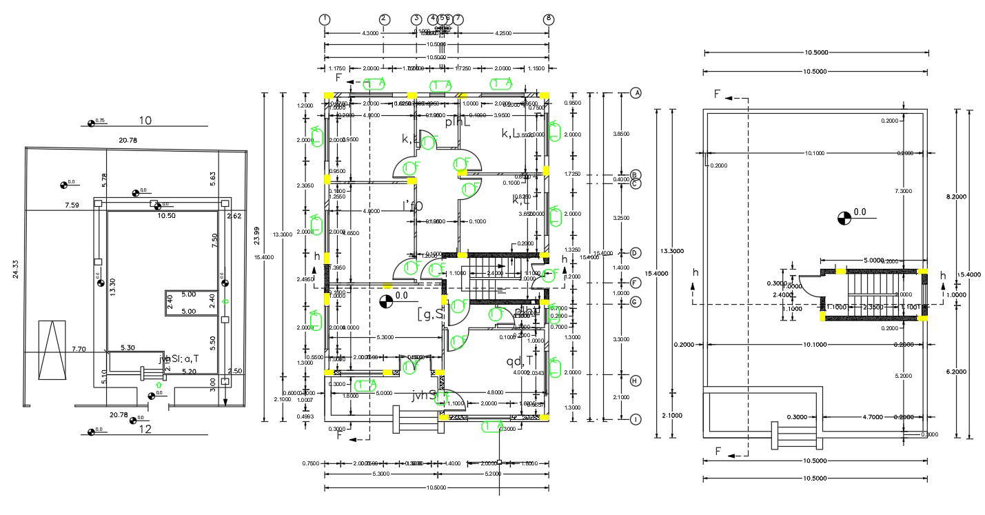 residential-building-plan-with-site-and-building-marking-cad-cadbull