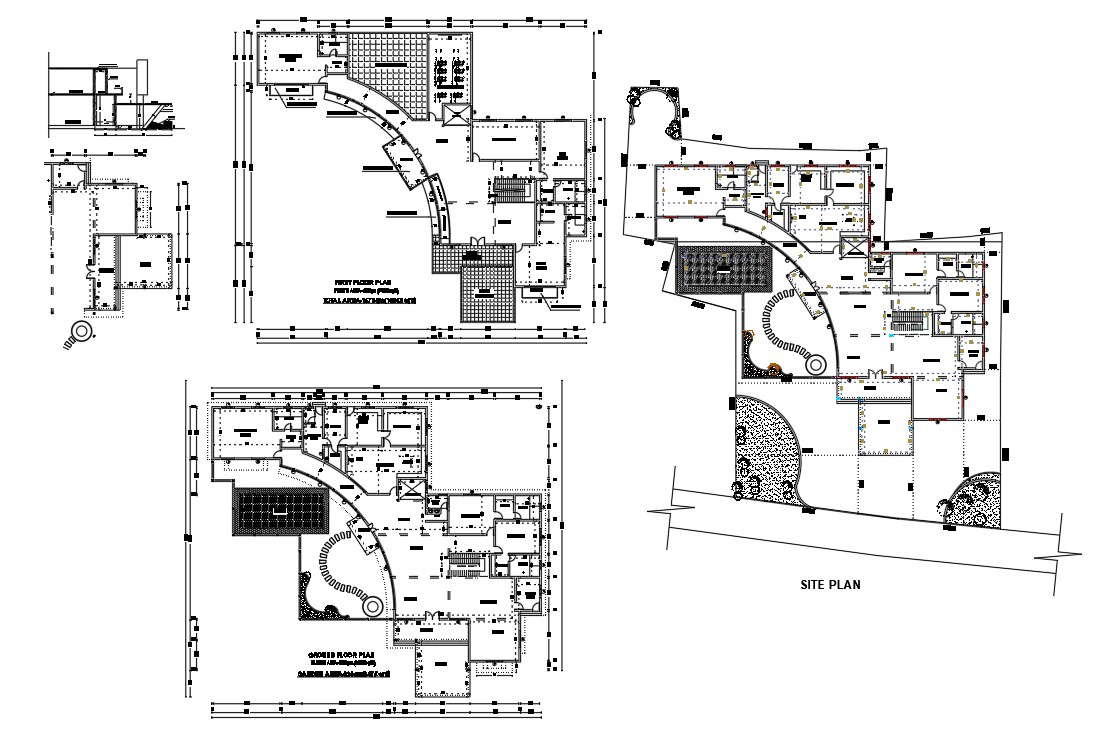 Residential House Floor plan of DWG file - Cadbull