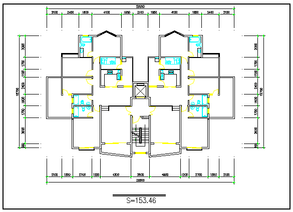 Residential House Lay-out design - Cadbull