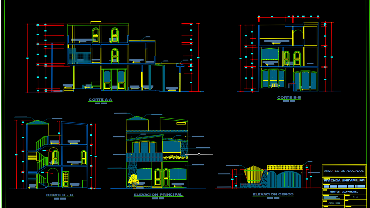 Residential House Plan - Cadbull