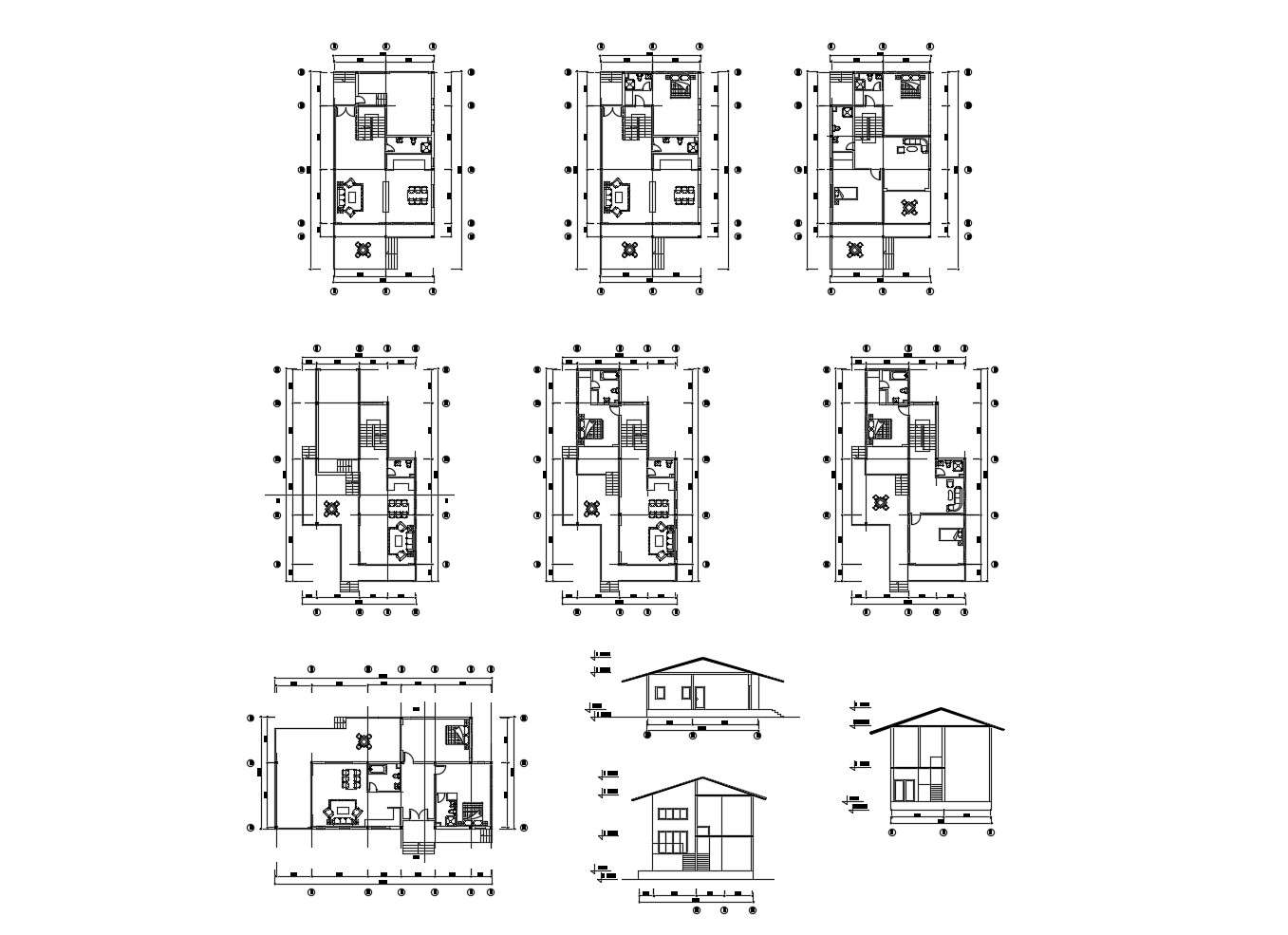 Residential House Plan In Dwg File Cadbull