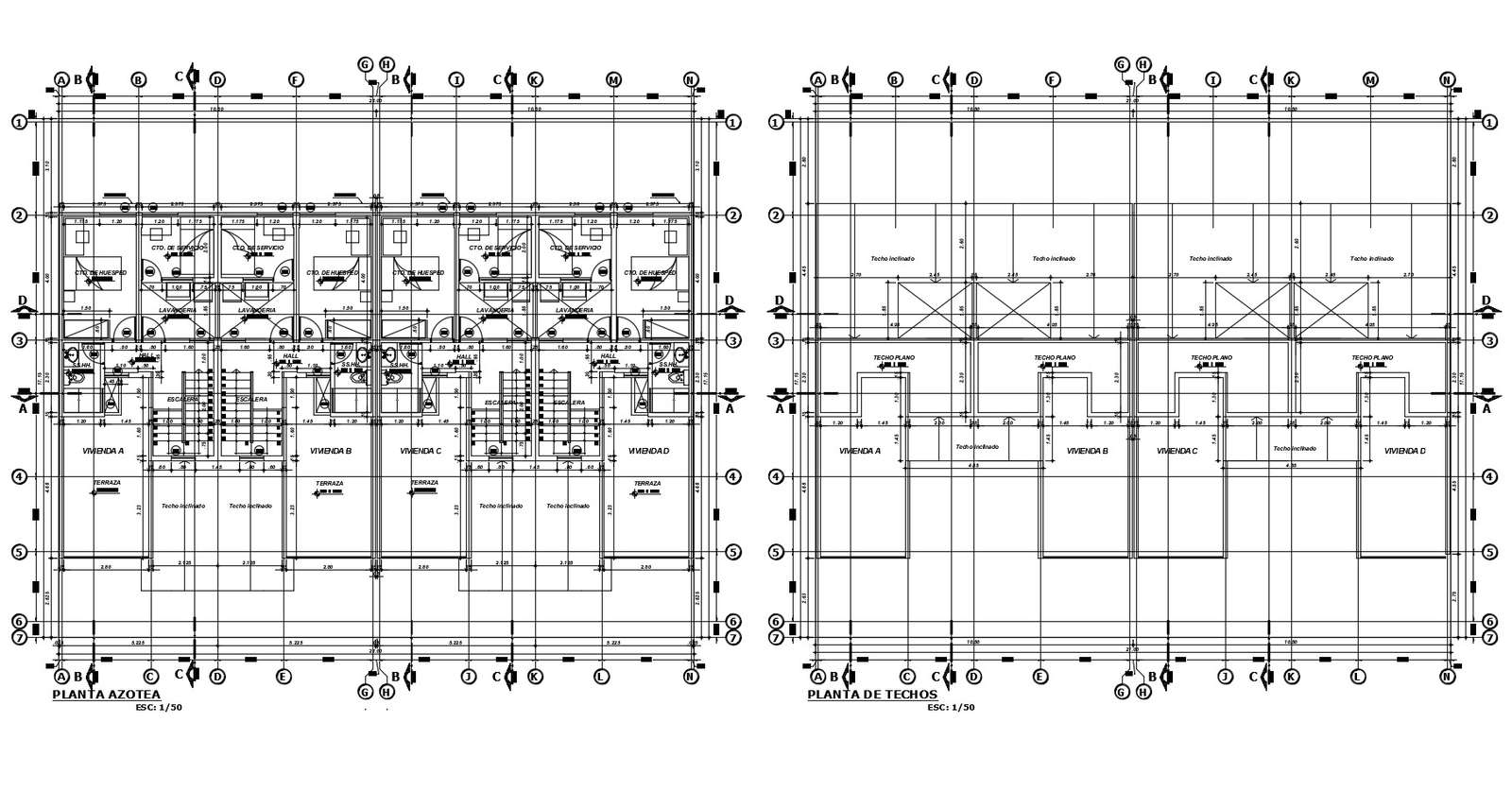 Residential apartment with detail dimension in AutoCAD - Cadbull