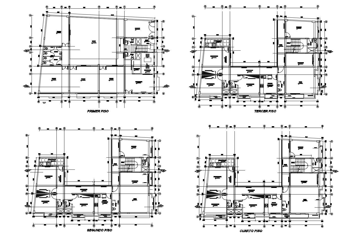 Residential apartment with detail dimension in dwg file - Cadbull