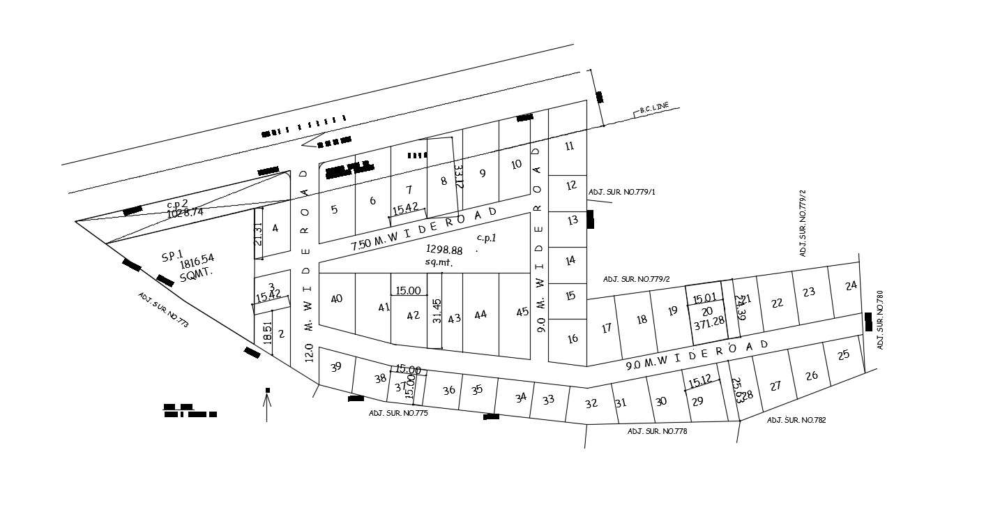 New Housing Plotting And Site Plan Cad Drawing Details Dwg File Cadbull