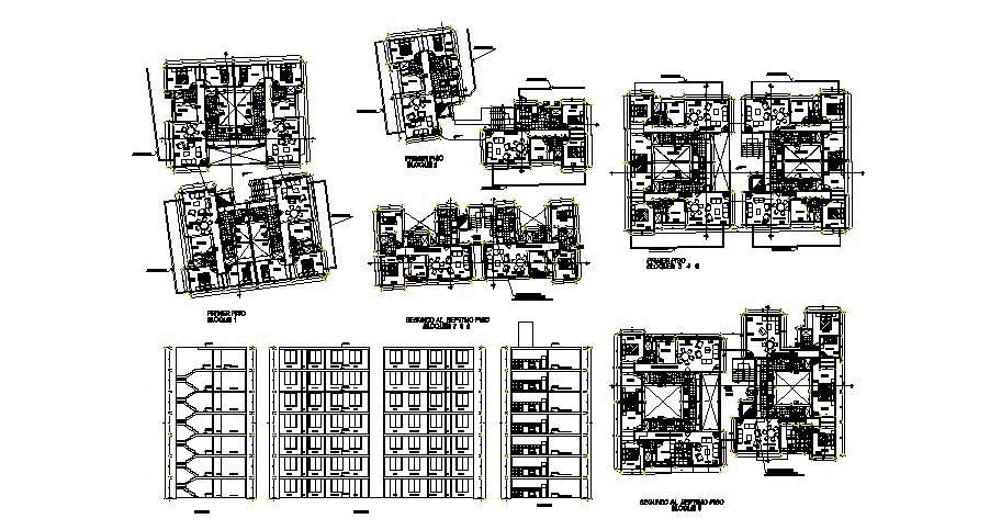 Building Section Details In DWG File - Cadbull