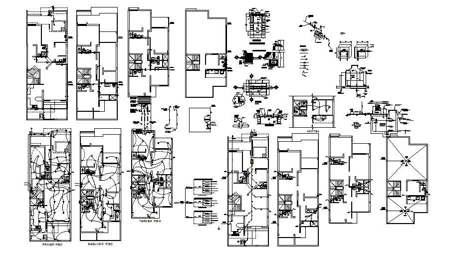 Residential Electrical Layout Plan In AutoCAD File - Cadbull