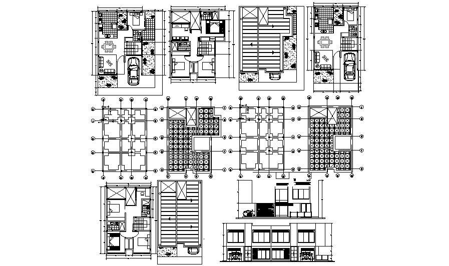 Download Free Duplex House Design In DWG File - Cadbull