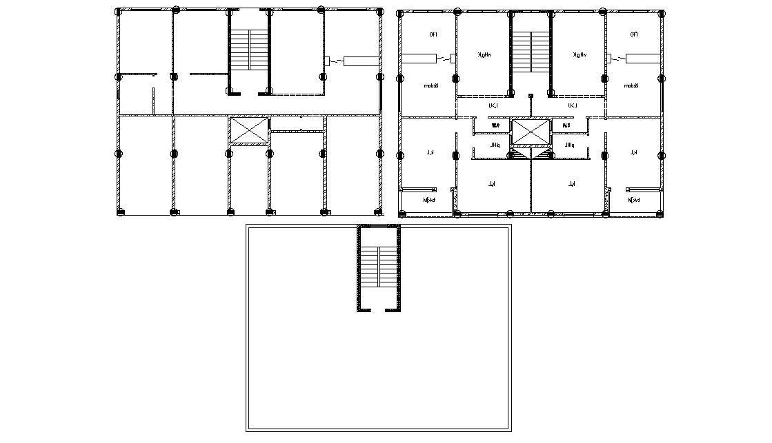 Residential House Floor And Terrace Floor Plan Cad File - Cadbull