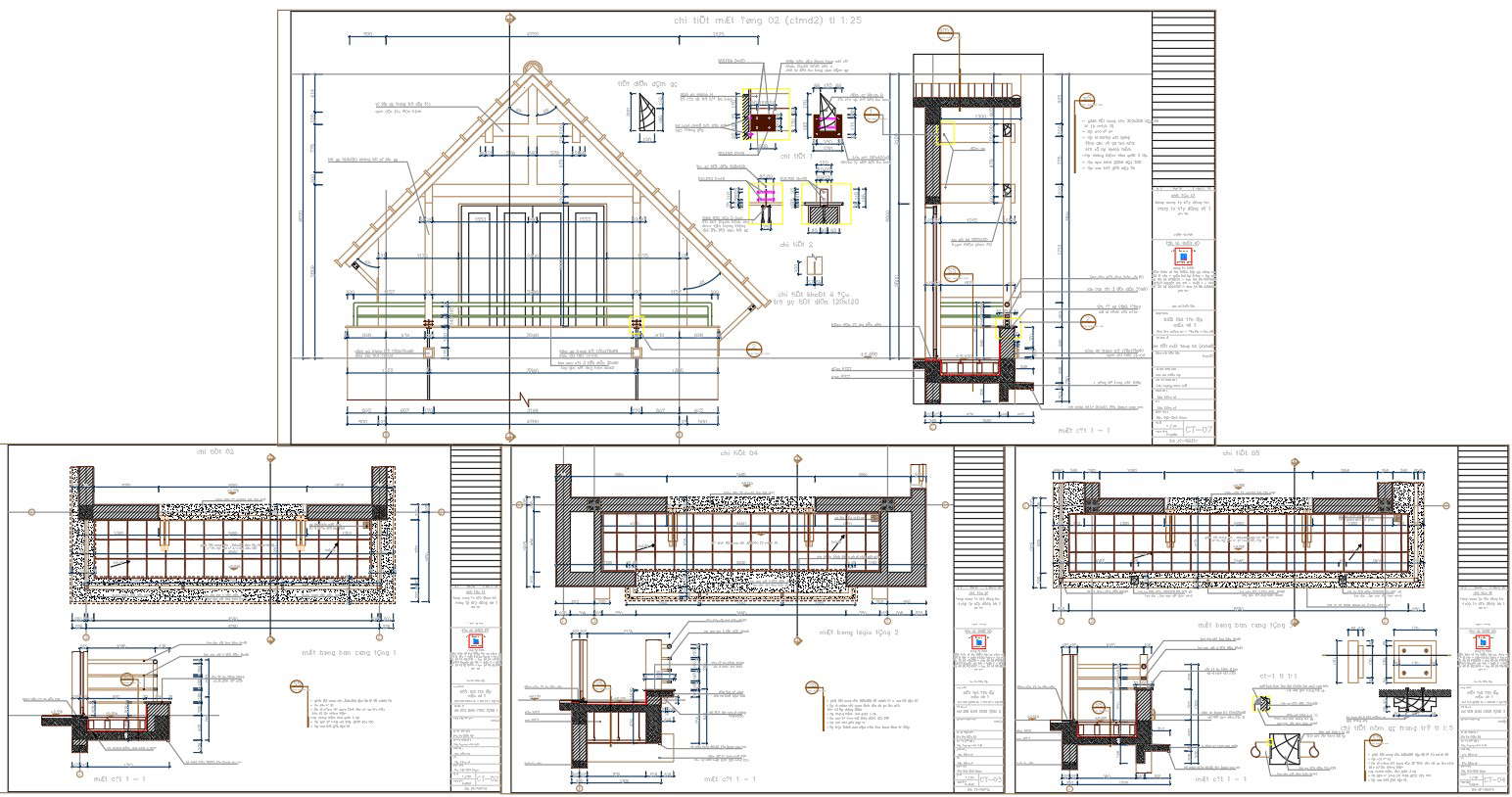 Residential House Roof Architecture Details And Sectional Drawing In Autocad Dwg File Cadbull