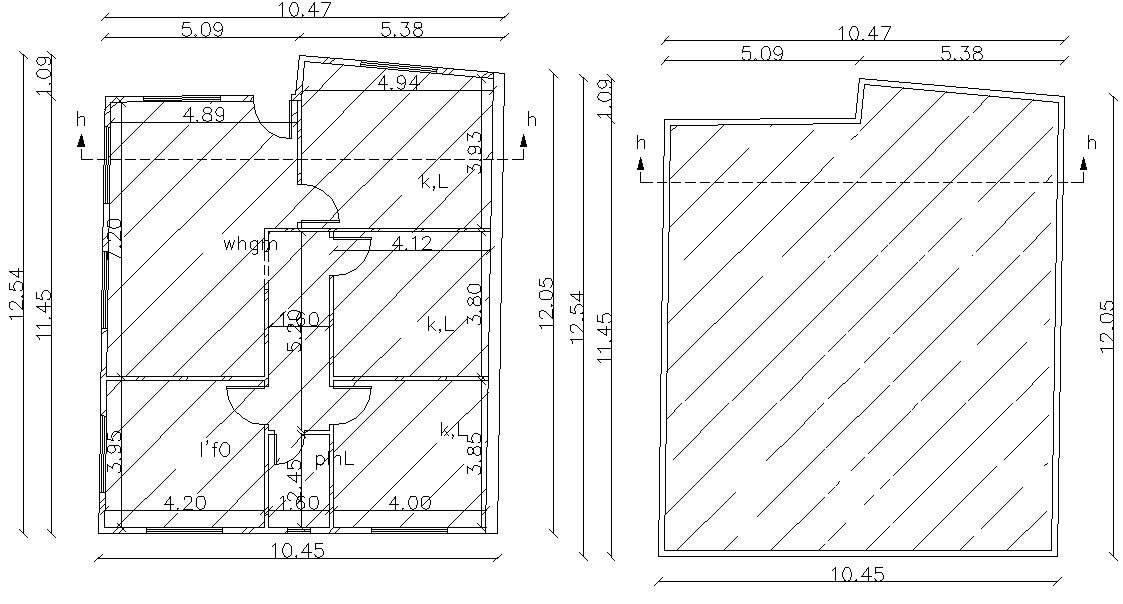 Residential Of House Floor Plan CAD File - Cadbull