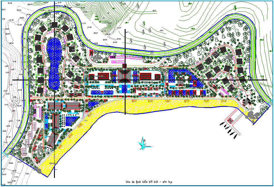 Resort Project Dwg File Cadbull