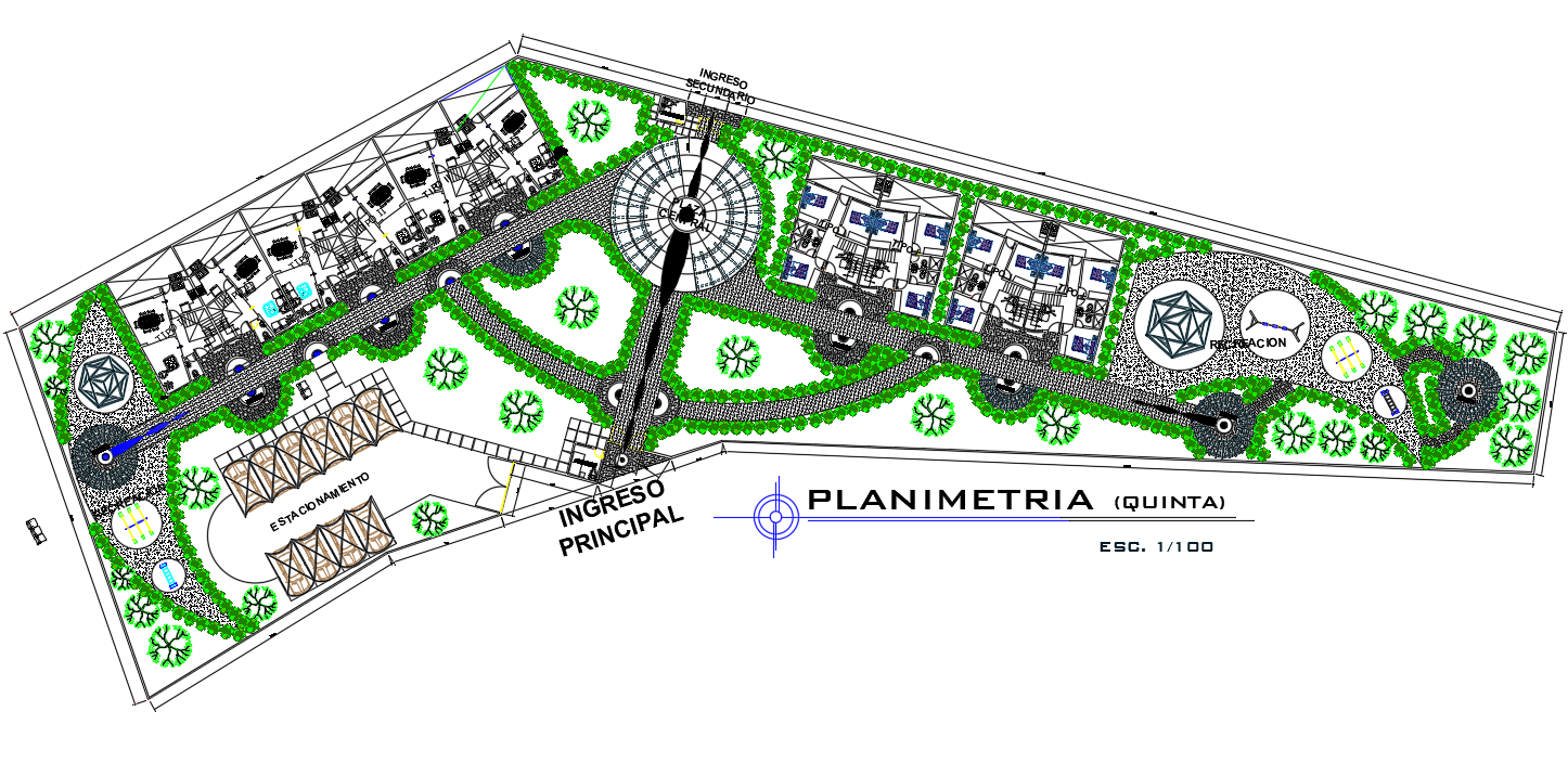 Resort Master Layout Plan Autocad Drawing Download Dwg File Cadbull