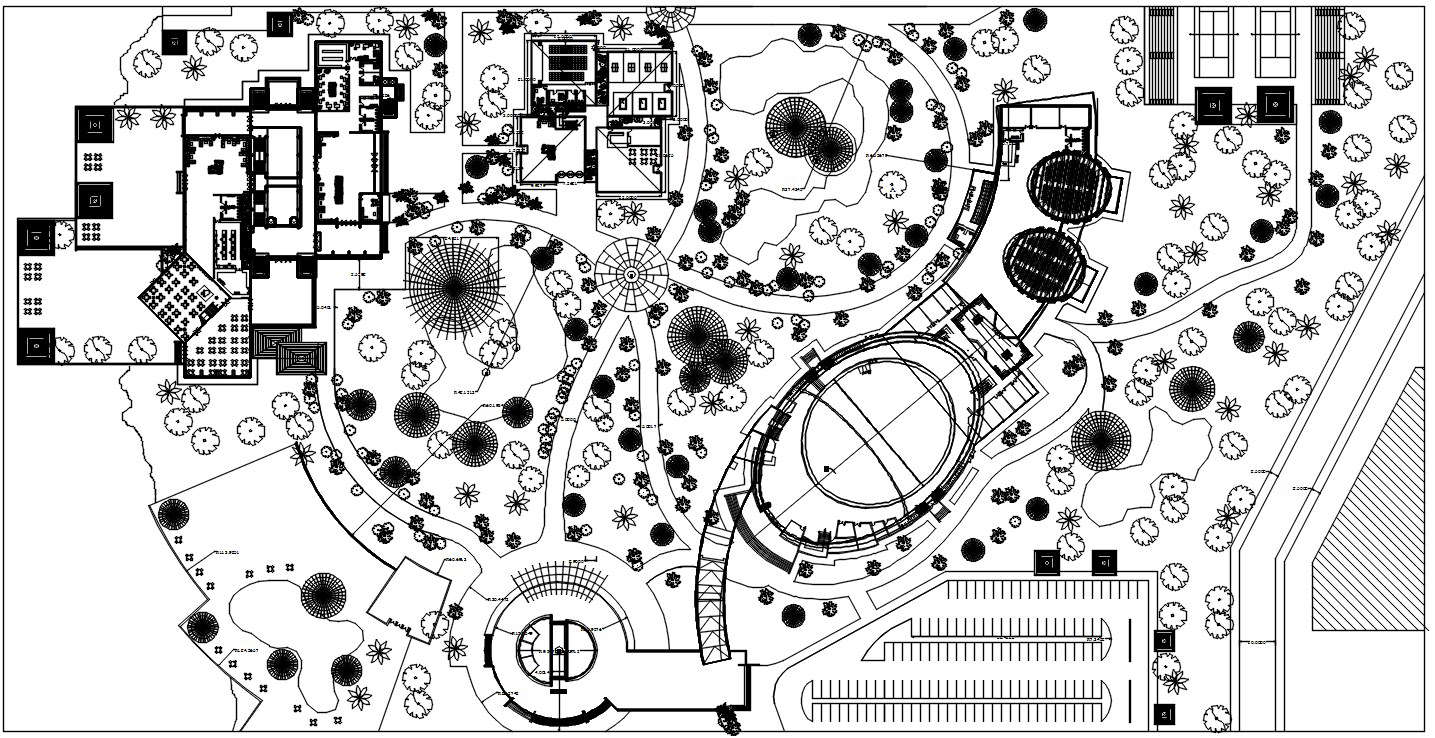 Resort Layout Plan In Autocad 2d Drawing Cad File Dwg File Cadbull